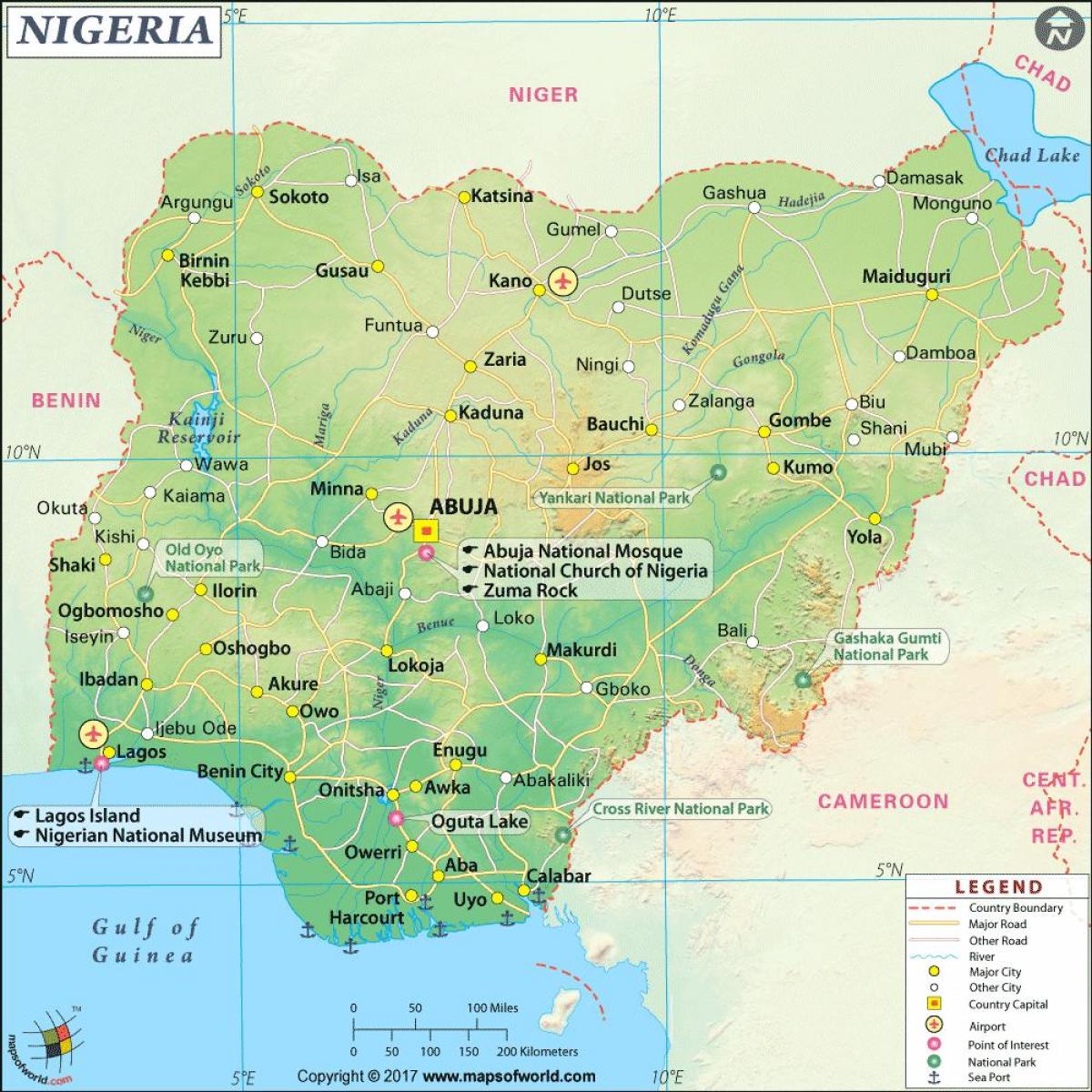 صور النيجيري خريطة