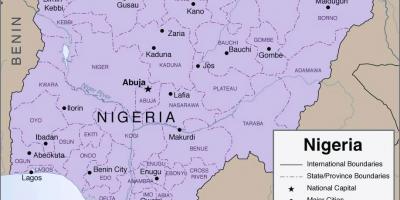 خريطة مفصلة نيجيريا