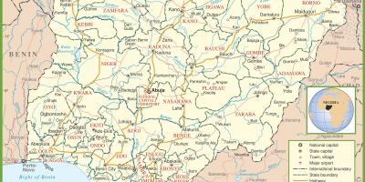 خريطة كاملة نيجيريا